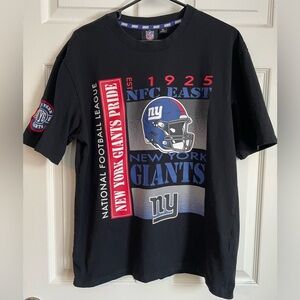 NFL Primark New York Giants Black T-Shirt-Size Medium M